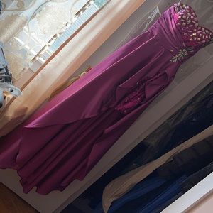 Pink high low dress
